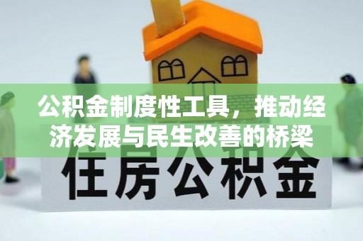 石冈公积金制度性工具，推动经济发展与民生改善的桥梁