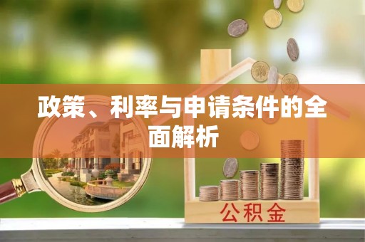 石冈政策、利率与申请条件的全面解析