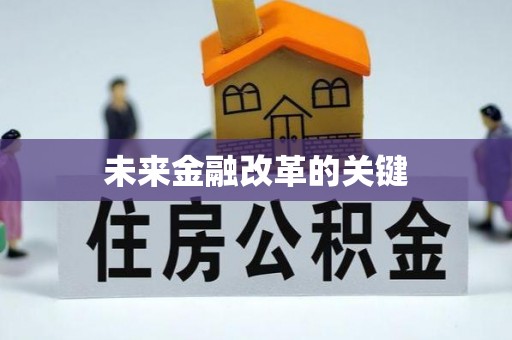 石冈未来金融改革的关键