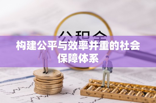 石冈构建公平与效率并重的社会保障体系