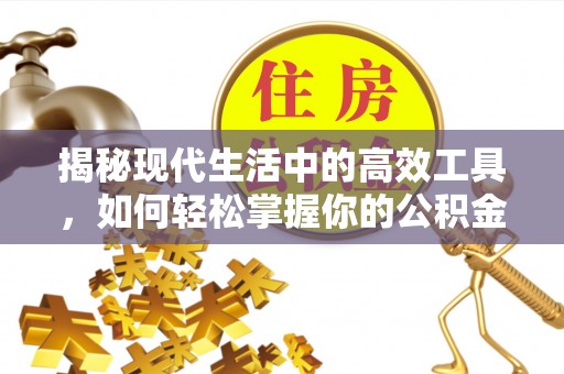 石冈揭秘现代生活中的高效工具，如何轻松掌握你的公积金查询方式