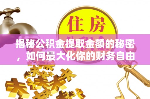 石冈揭秘公积金提取金额的秘密，如何最大化你的财务自由