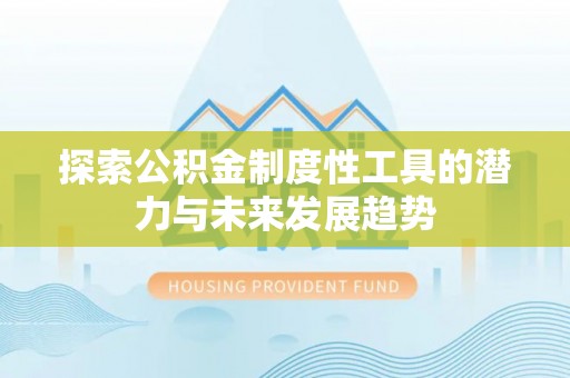 石冈探索公积金制度性工具的潜力与未来发展趋势
