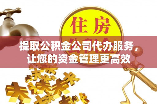 石冈提取公积金公司代办服务，让您的资金管理更高效